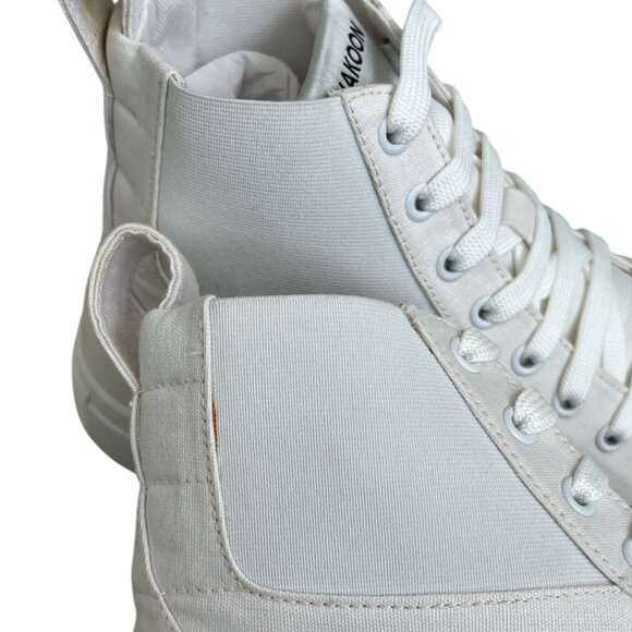 🤍 Thakoon Pull-On High Top Sneakers-White Canvas-Sizes 36 (US 6) & 38 (US 8) - Picture 16 of 16